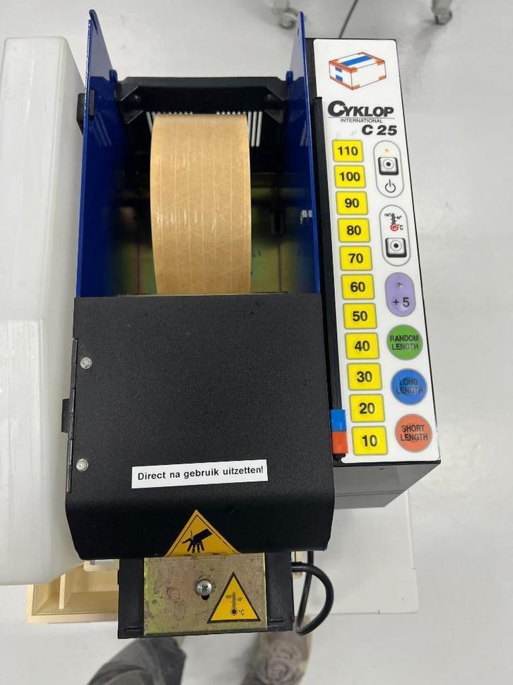Papierplakband Dispenser: Cyklop Laptomatic, Doe-het-zelf en Verbouw, Gereedschap | Overige machines, Zo goed als nieuw, Ophalen of Verzenden