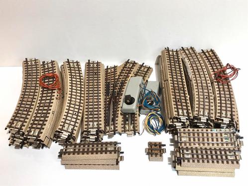 Marklin 800 H0 3600 serie 54 st rails en electrische wissels, Hobby en Vrije tijd, Modeltreinen | H0, Gebruikt, Rails, Wisselstroom