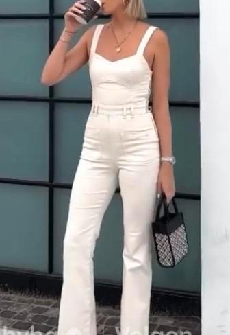 Cocoon White, Creme JoshV, Josh V jumpsuit in maat XS., Kleding | Dames, Jumpsuits, Nieuw, Maat 34 (XS) of kleiner, Beige, Ophalen of Verzenden
