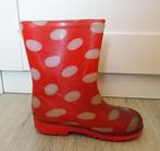 Regenlaarsjes / kaplaars rood met witte stippen - maat 26, Ophalen, Gebruikt, Jongen of Meisje, Laarzen
