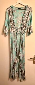 Bindi ibiza boho style wikkeljurk rayon turquoise l/xl, Kleding | Dames, Maat 42/44 (L), Gedragen, Onder de knie, Verzenden