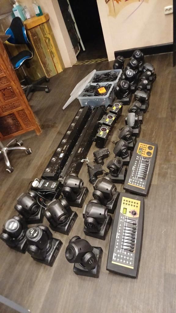 Professionele disco verlichting, Muziek en Instrumenten, Licht en Laser, Gebruikt, Licht, Geluidgestuurd, Kleur, Stroboscoopeffect