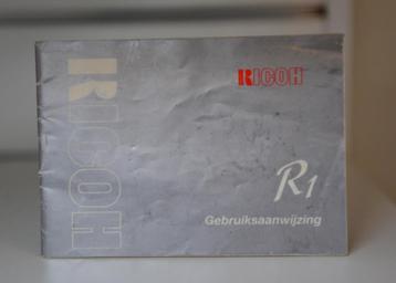 Ricoh R1 handleiding beschikbaar voor biedingen