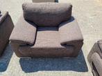splinternieuw bruin dik stoffen luie fauteuil, Nieuw, Stof, 75 tot 100 cm, Ophalen