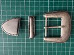 zilverkleur buckle gesp country western stijl 8x6cm 3 delig, Losse buckle of gesp, Overige kleuren, Verzenden, Nieuw