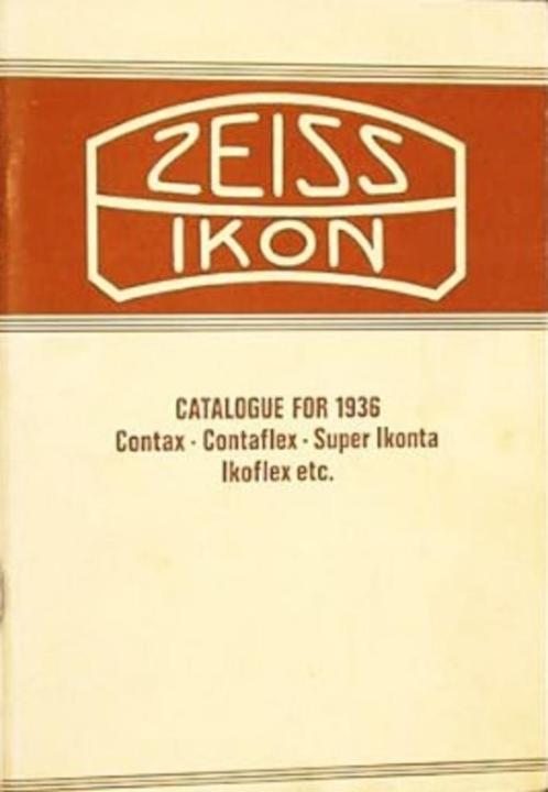 Zeiss Ikon Catalogue for 1936 Contax Contaflex Super Ikonta, Verzamelen, Fotografica en Filmapparatuur, Overige typen, Voor 1940