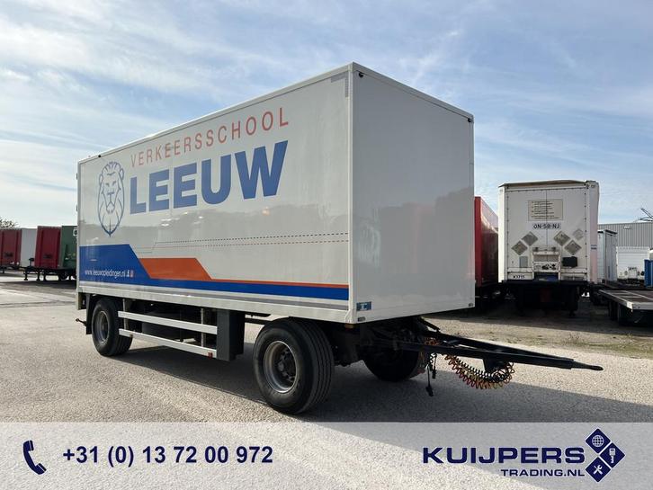 Jumbo MV 200.5 / Box / BPW Drum / Schamelwagen - Molen aanha, Auto's, Vrachtwagens, Bedrijf, Te koop, Aanhangers en Opleggers