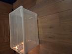 Opbergbak box opbergbox bak Ikea zgan wit doorzichtig, Ophalen, Zo goed als nieuw