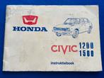 Instructieboek Honda Civic 1200 / 1500. Nederlandstalig, Auto diversen, Handleidingen en Instructieboekjes, Ophalen of Verzenden