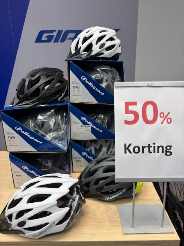 Fiets Helmen 50% korting, Fietsen en Brommers, Fietsaccessoires | Fietshelmen, Nieuw, Heer of Dame, Overige maten, Ophalen of Verzenden