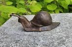 Slak / bronzen beeld / 16 cm lang, Dierenbeeld, Nieuw, Info@huisentuindecoratiemarie.nl, Huis en tuin decoratie marie