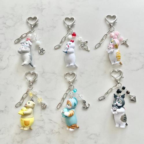 Mofusand x Sanrio sleutelhangers, Verzamelen, Poppetjes en Figuurtjes, Nieuw, Ophalen of Verzenden