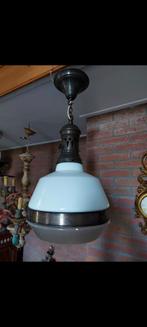 Antieke Duitse hanglamp 1930, Ophalen, Gebruikt, Art deco, Glas