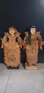 2 prachtige antieke Birmese Marionetten, Ophalen of Verzenden