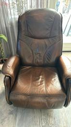 Relaxstoel & Relaxfauteuils, Huis en Inrichting, Fauteuils, Ophalen, Minder dan 75 cm, Leer, Zo goed als nieuw