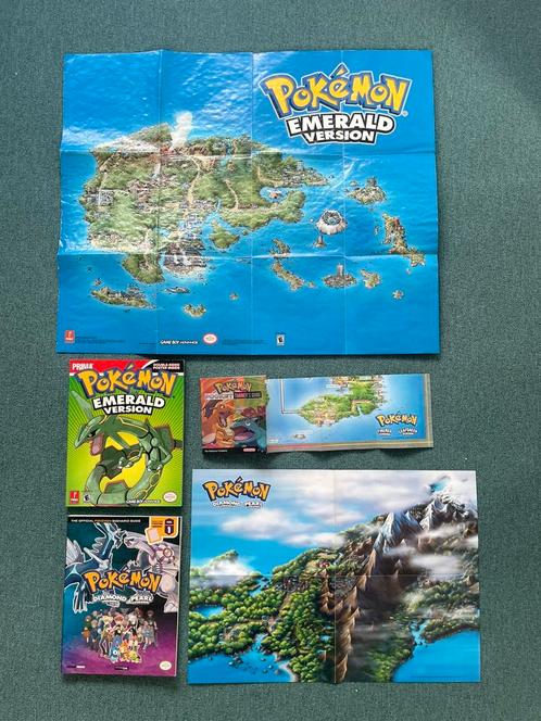 Pokemon Guides met kaarten van Hoenn, Kanto en Sinnoh, Hobby en Vrije tijd, Verzamelkaartspellen | Pokémon, Nieuw, Losse kaart