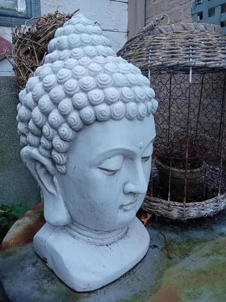 Tuinbeeld Boeddha, Tuin en Terras, Tuinbeelden, Gebruikt, Boeddhabeeld, Steen, Ophalen of Verzenden