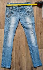 Sensation jeans met studs maat 30-33, Kleding | Dames, Spijkerbroeken en Jeans, Ophalen of Verzenden, Zo goed als nieuw, Blauw