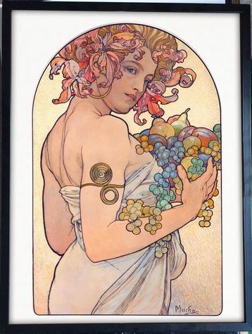 [Poster in Frame] Alphonse Mucha | Fruit beschikbaar voor biedingen