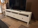 Mooi wit Hemnes IKEA tv meubel - 182cm breed, Huis en Inrichting, Overige materialen, Gebruikt, 150 tot 200 cm, Ophalen of Verzenden
