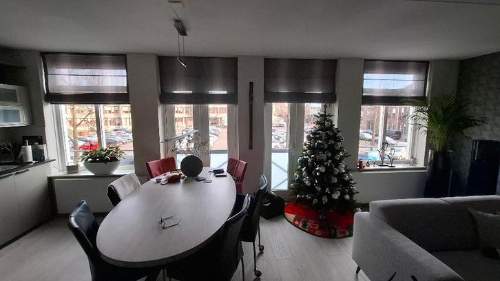 vouwgordijnen grijs, Huis en Inrichting, Stoffering | Gordijnen en Lamellen, Gebruikt, 150 tot 200 cm, 100 tot 150 cm, Grijs, Ophalen