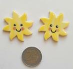 Mozaïek steentjes handgemaakte keramiek zonnetjes, X2, Verzenden, Nieuw, Materiaal