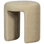 Woood - Poef / Kruk Charlie - Beige - € per stuk, Ophalen, Minder dan 50 cm, Rond, Nieuw