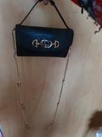 Elegante zwarte Gucci wallet on Chain, Ophalen of Verzenden, Gebruikt, Zwart, Handtas