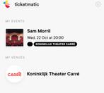 Sam Morril standup Carre Amsterdam, Tickets en Kaartjes, Eén persoon, Oktober