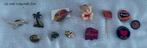 62 pins, speldjes, buttons alleen in 1 koop jaren '80 '90, Verzamelen, Ophalen, Gebruikt, Overige onderwerpen, Speldje of Pin