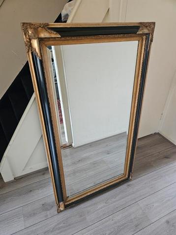 Jaren 50/60 robuuste spiegel 139 x 78 cm beschikbaar voor biedingen