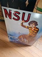 Nsu emaille bord nieuw, Ophalen of Verzenden, Zo goed als nieuw, Reclamebord