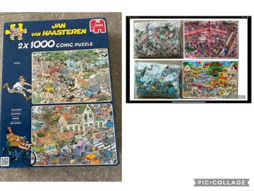 4 Jan van Haasteren puzzels (verzenden DHL € 0,99) (KWF) beschikbaar voor biedingen