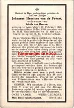 Pavert van de Johannes 1848 Amersfoort 1939 x van Haaren - 2, Ophalen of Verzenden, Bidprentje
