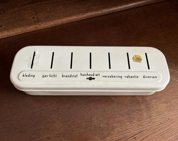 Vintage Brabantia huishoud geldkistje offwhite, jaren '50 beschikbaar voor biedingen