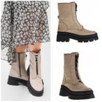 Stoere leren dames Chelsea boots van PS Poelman maat 40, Lage of Enkellaarzen, Beige, Poelman, Ophalen of Verzenden