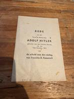 Rede Adolf Hitler 1941, Verzamelen, Militaria | Tweede Wereldoorlog, Ophalen of Verzenden