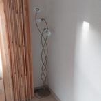 Vloerlamp goud kleurig met glazen kapjes €40.00, Ophalen, Zo goed als nieuw, Glas, 150 tot 200 cm