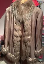 Yves Salomon jas/bont, Kleding | Dames, Jassen | Winter, Ophalen of Verzenden, Zo goed als nieuw, Maat 42/44 (L), Bruin