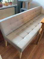 Taupe kleur Eetkamerbank 193cm lang, Huis en Inrichting, Ophalen, Overige materialen, Gebruikt, Minder dan 75 cm