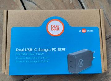 Bluebuilt 65W Dual USB-C oplader fast charger  beschikbaar voor biedingen