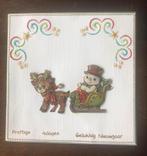 Nieuwe zelfgemaakte kerstkaart 3D borduur, Hobby en Vrije tijd, Kaarten | Zelfgemaakt, Ophalen of Verzenden, Nieuw, Kerst