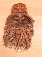Masker van een Bosmannetje - Houtsnijwerk Kunst, Antiek en Kunst, Kunst | Beelden en Houtsnijwerken, Ophalen of Verzenden