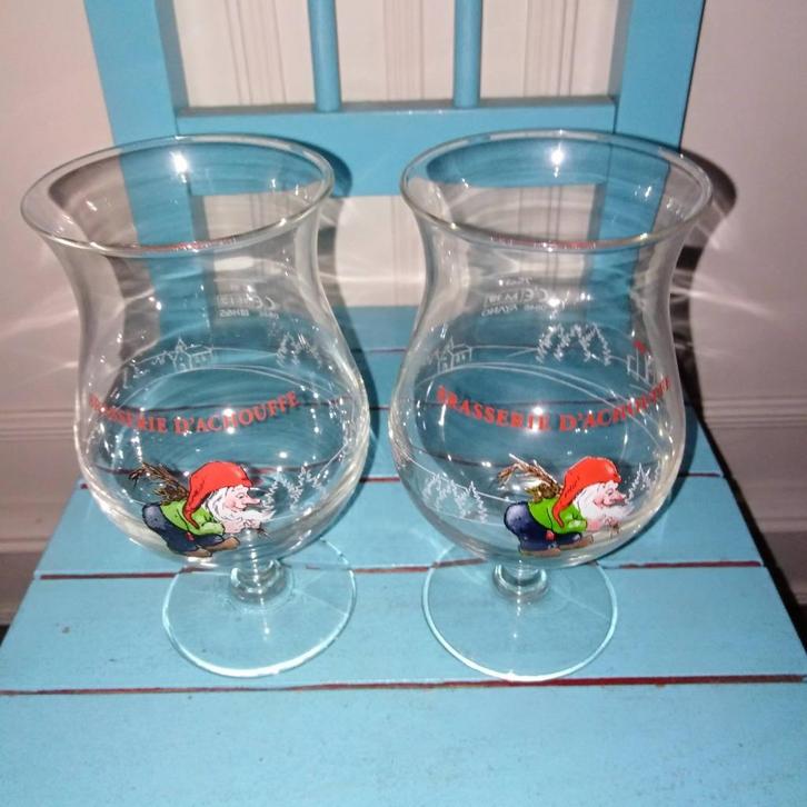 Brasserie D' Achouffe glazen 25 cl 2 stuks, Verzamelen, Biermerken, Zo goed als nieuw, Glas of Glazen, Overige merken, Ophalen