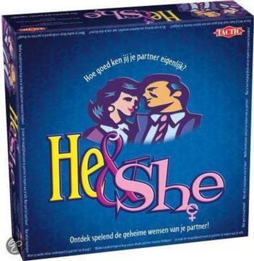 He & She spel beschikbaar voor biedingen