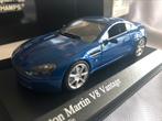 Aston Martin Vantage V8  Minichamps 1:43 blauw met., Ophalen of Verzenden, Auto, MiniChamps