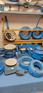 Vintage Madam Blå Emaille Collectie, Antiek en Kunst, Antiek | Emaille, Ophalen of Verzenden