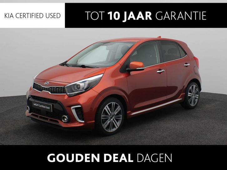 Kia Picanto 1.0 T-GDI GT-Line 100 PK | Leder | Stoelverwarmi, Auto's, Kia, Bedrijf, Te koop, Picanto, ABS, Achteruitrijcamera