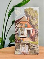 Vintage schilderij boerderij boerderijgezicht, Ophalen of Verzenden