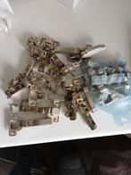 Scharnieren keukenkastjes. Tulp, 12 stuks., Doe-het-zelf en Verbouw, Hang- en Sluitwerk, Ophalen, Zo goed als nieuw, IJzer, Slot